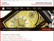 Tablet Screenshot of clock-auctions.co.uk